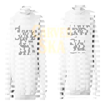 彫刻スカ 長袖tシャツ スウェットシャツ - Kawaiitshirt