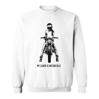 恋人はオートバイ カフェレーサー スクランブラー クラシックバイク ネイキッドバイク スウェットシャツ - Kawaiitshirt