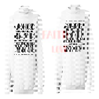 愛にあふれた信仰に定着するキリスト教バレンタイン。 スウェットシャツ - Kawaiitshirt