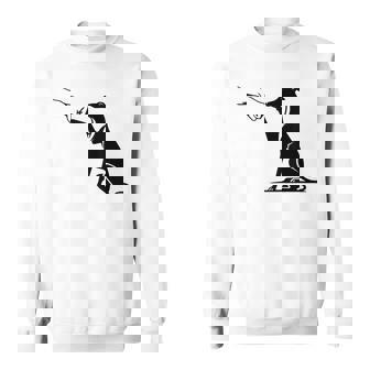 手を持つかわいいウィペット、ウィペットのママ スウェットシャツ - Kawaiitshirt