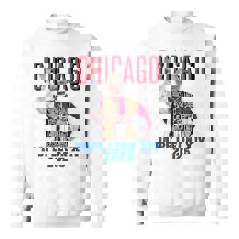 教皇レオンxiv 2025 – シカゴ初のアメリカ教皇デザイン スウェットシャツ - Kawaiitshirt