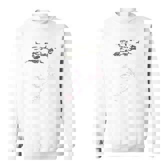 新「麒麟に似た雲／とほかみえみため」 言霊 ホツマ文字 ヲシテ文字 とほかみゑひため 龍神 開運 お守り バックプリント スウェットシャツ - Kawaiitshirt