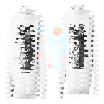 日本の忍者バックプリント。 スウェットシャツ - Kawaiitshirt