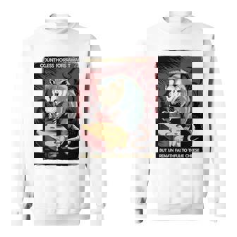 日本ホラーオポッサムアニメ レトロ 数え切れないほどの恐怖が待ち受けている 長袖tシャツ スウェットシャツ - Kawaiitshirt