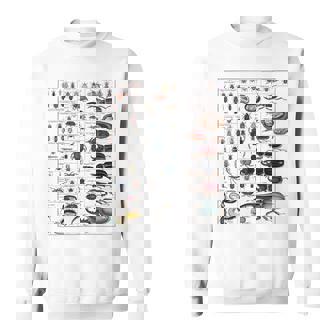 昆虫コレクション 種 虫 ビンテージ チャート 昆虫学 スウェットシャツ - Kawaiitshirt