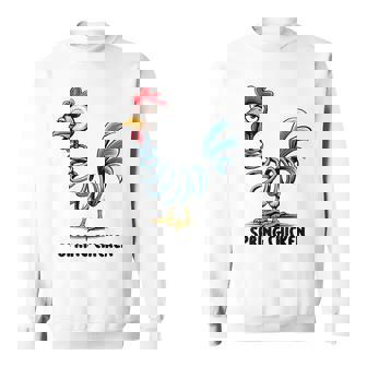 春のチキンチキンポゴスティックファニーチキン スウェットシャツ - Kawaiitshirt