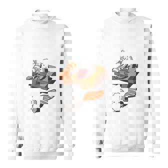 時すでにおすし ネタ ことわざ 言い間違いことわざ ジョーク ギャグ ダジャレ ツッコミ 寿司 長袖tシャツ スウェットシャツ - Kawaiitshirt