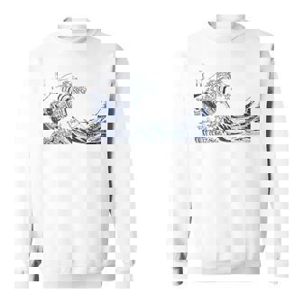 有名ヴィンテージアート グレートウェーブ 葛飾北斎 おしゃれ スウェットシャツ - Kawaiitshirt