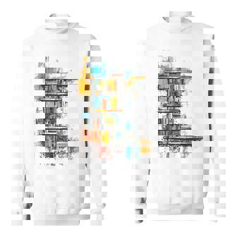 本 抽象的 グラフィック デッサン イラスト 絵画 本 スウェットシャツ - Kawaiitshirt