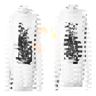 柴犬 いばけん 犬 バイク バイカー スウェットシャツ - Kawaiitshirt