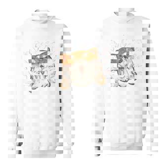 柴犬 かわいい いぬ 子犬 ペット おもしろ 動物 アート イラスト 長袖tシャツ スウェットシャツ - Kawaiitshirt