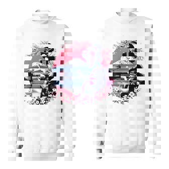 桜 さくら 芸者 富士山 日本のグラフィック スウェットシャツ - Kawaiitshirt