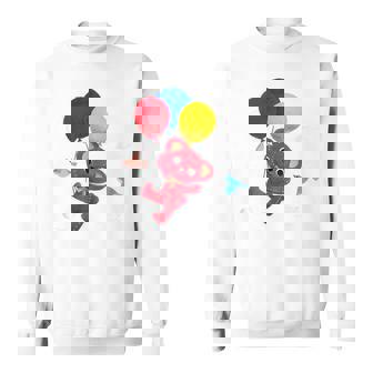 森のぬいぐるみラズ ぷかぷか風船 スウェットシャツ - Kawaiitshirt