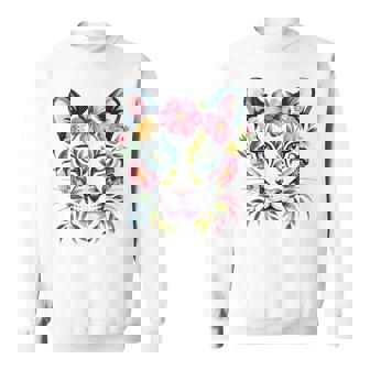 水彩ファンタジー風プーマの花 スウェットシャツ - Kawaiitshirt
