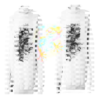 爬虫類とカラフルなヤモリ スウェットシャツ - Kawaiitshirt