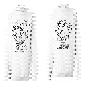 牡蠣のキャラクター「Cute Oyster」黒ver スウェットシャツ - Kawaiitshirt