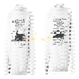 犬の解剖学ドーベルマン犬 長袖tシャツ スウェットシャツ - Kawaiitshirt