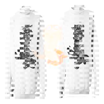 猫 ねこ バイク スウェットシャツ - Kawaiitshirt