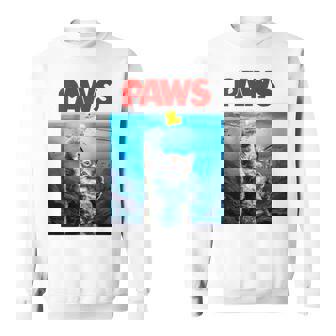 猫 ねこ 海 Paws アヒル スウェットシャツ - Kawaiitshirt