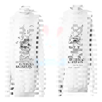 猫 面白い ネコ 可愛い うさぎ 猫好きにお勧め うさ耳ねこ スウェットシャツ - Kawaiitshirt