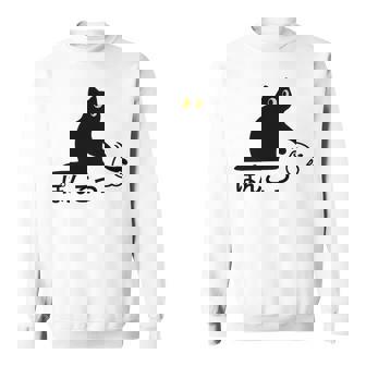 おもしろ 猫好き 猫飼い 猫 ネコ ねこ 黒猫 くろねこ好き 面白い サプライズ ギフト にゃんこ かわいい 長袖tシャツ スウェットシャツ - Kawaiitshirt