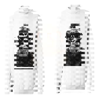 猿の恋人 アート 図面 動物 抽象 グラフィック 猿 スウェットシャツ - Kawaiitshirt