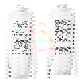 異なるタイプのエビの品種コレクション、かわいいエビ愛好家。 スウェットシャツ - Kawaiitshirt