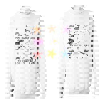 異なるタイプのヒトデの品種コレクション、かわいいヒトデ Lo スウェットシャツ - Kawaiitshirt