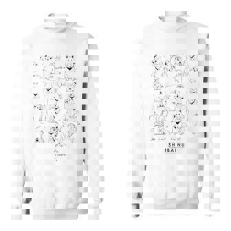 白柴たくさん かわいい柴犬 スウェットシャツ - Kawaiitshirt