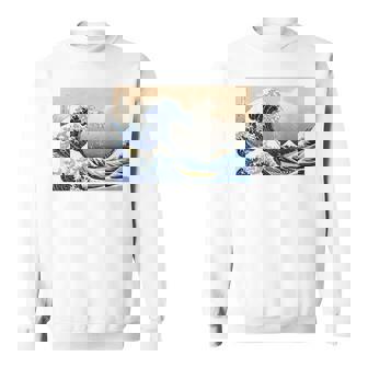 神奈川沖大波 北斎 日本美術 スウェットシャツ - Kawaiitshirt