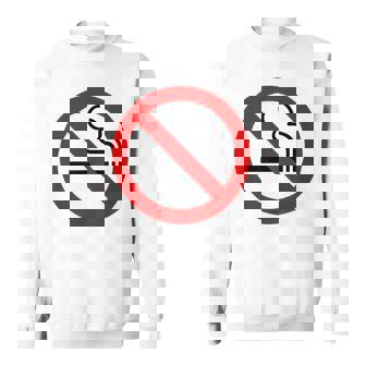 禁煙シンボル ノベルティ 禁煙サイン スウェットシャツ - Kawaiitshirt