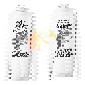 私はレスラーのようなルチャドールだけだ もっとクレイジーなルチャ・リブレ スウェットシャツ - Kawaiitshirt