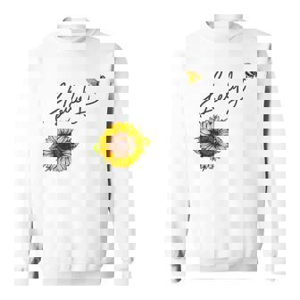 秋のひまわり マルハナバチ 面白いひまわり蜂 秋の愛 スウェットシャツ - Kawaiitshirt