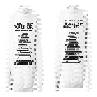 線路付きレールライフ 鉄道作業員と鉄道模型用 スウェットシャツ - Kawaiitshirt