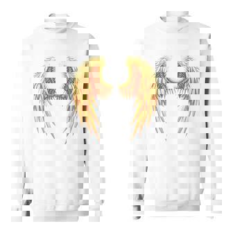 背中には金色の天使の羽 スウェットシャツ - Kawaiitshirt