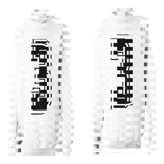 背番号 3 チーム短大スポーツ背番号付きユニフォーム スウェットシャツ - Kawaiitshirt