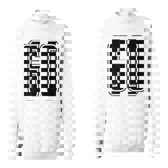 背番号 60 チーム短大スポーツ背番号付きユニフォーム スウェットシャツ - Kawaiitshirt