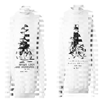 自転車に乗ったベートーベン ルートヴィグバン ベートーベン スウェットシャツ - Kawaiitshirt