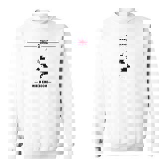 英国の国旗と地図と国の名前 イギリス スウェットシャツ - Kawaiitshirt