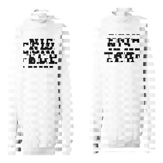 英語教師 かわいい教師の学校服 スウェットシャツ - Kawaiitshirt