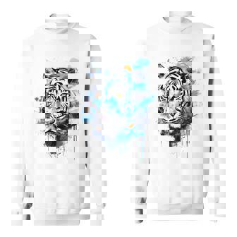 虎のアートワーク 動物園の動物 虎 スウェットシャツ - Kawaiitshirt