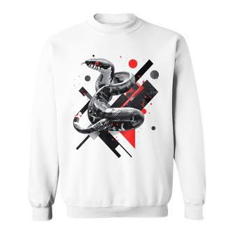 蛇 動物 モチーフ アートワーク 蛇 スウェットシャツ - Kawaiitshirt
