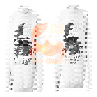 蟹 カニ 魚介類 涼しい かに 食べる 長袖tシャツ スウェットシャツ - Kawaiitshirt