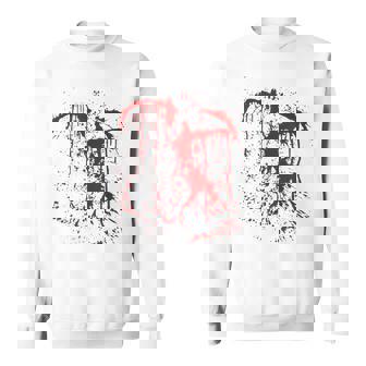 血まみれの傷 ハロウィンコスチューム 血はね けが ゾンビ スウェットシャツ - Kawaiitshirt