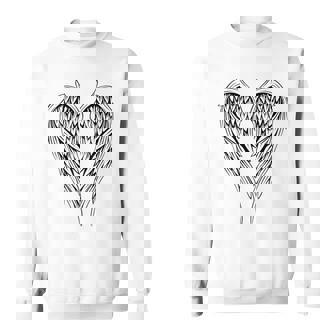 裏側の天使の羽 スウェットシャツ - Kawaiitshirt