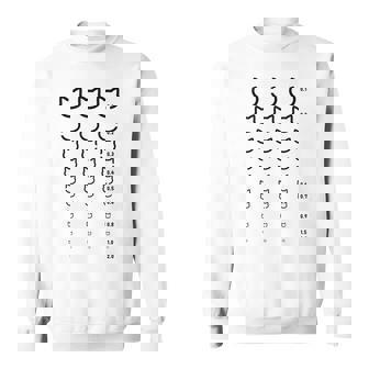 視力検査 猫 ネコの飼い主 ねこの飼い主 おもしろ 愛猫家 猫の飼い主 ネコ好き ネコ 猫好き ネコ好き スウェットシャツ - Kawaiitshirt