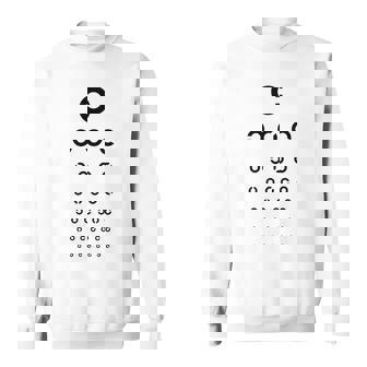 視力検査眼鏡屋面白い スウェットシャツ - Kawaiitshirt