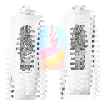 解剖学 生理学 心臓 肺 生命 器官 イラスト スウェットシャツ - Kawaiitshirt