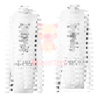 バックプリント 豚の口笛を信じる スウェットシャツ - Kawaiitshirt