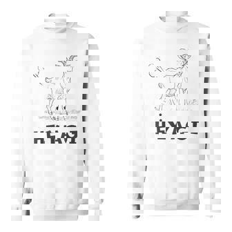 部屋着 おもしろ 普段着 へやぎ ネタ ダジャレ おなら へ 屁 メンズ レディース キッズ ヤギ Goat 動物 スウェットシャツ - Kawaiitshirt